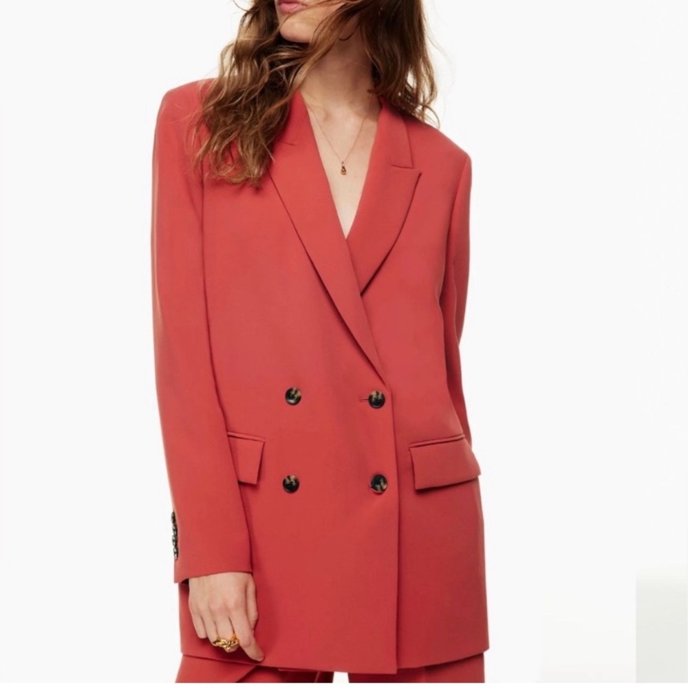 Aritzia Wilfred Cherrelle blazer, Rosy red, size XL, NWT